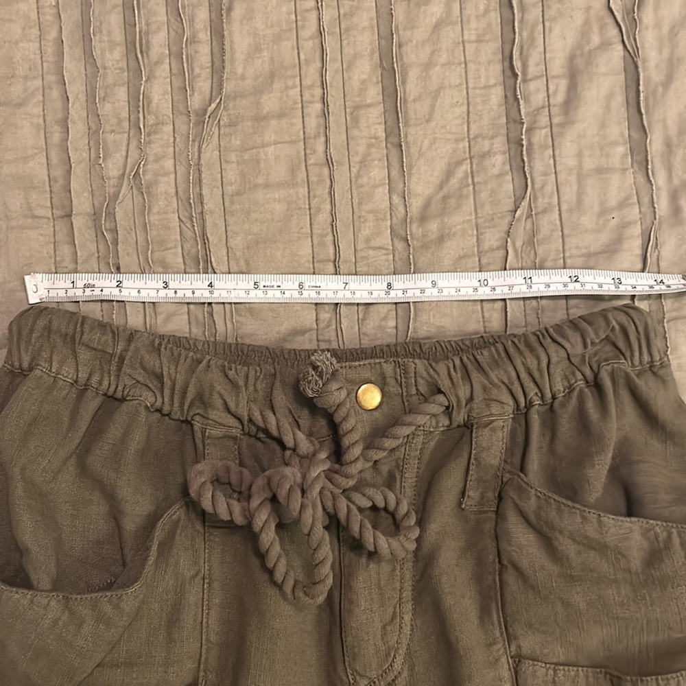 Sold out! Free People Rock and Crop It Linen Cargo Pants - Picture 16 of 16
